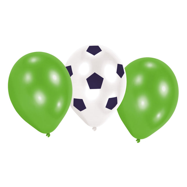 Pallone da calcio verde 22,8 cm 6 pezzi