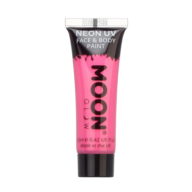 Moon Glow Intense Neon UV Face Paint Rosa intenso 12ml