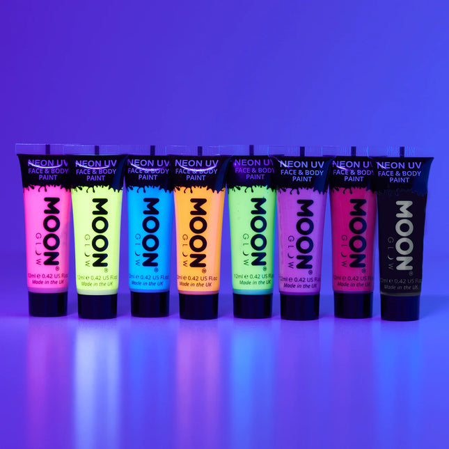 Moon Glow Pastel Neon UV Face Paint Nero 12ml