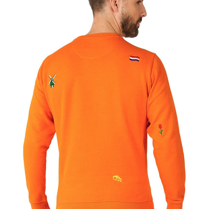 Maglione Holland Hup arancione da uomo OppoSuits