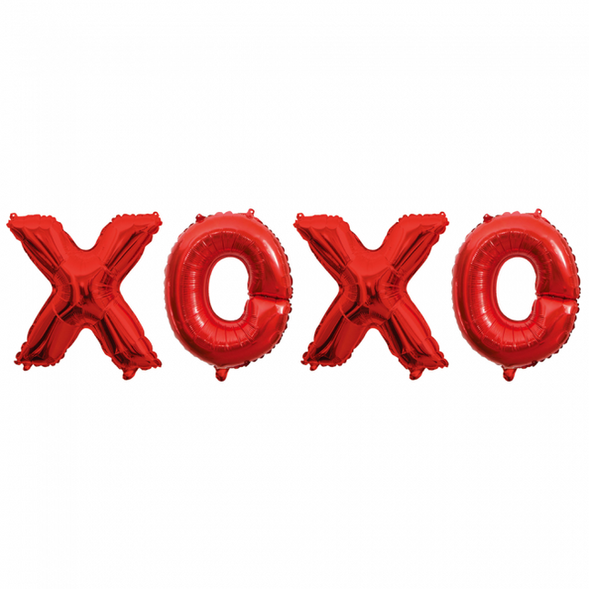 Palloncini Lettera Set xoxo Rosso 41cm