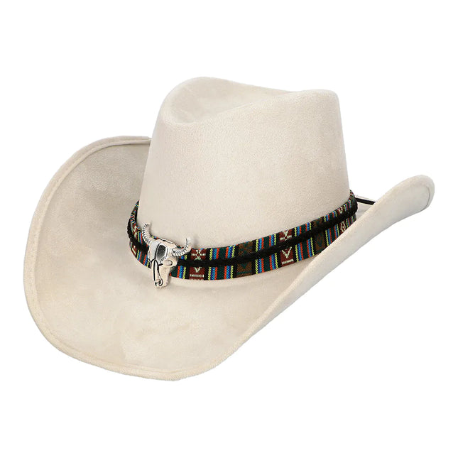 Cappello da cowboy beige Luxe