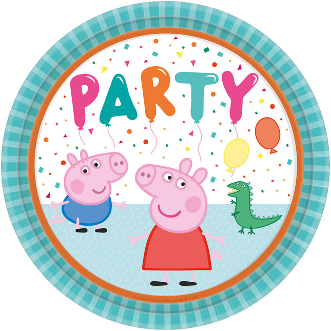 Piatti Peppa Pig Party 23 cm 8 pezzi