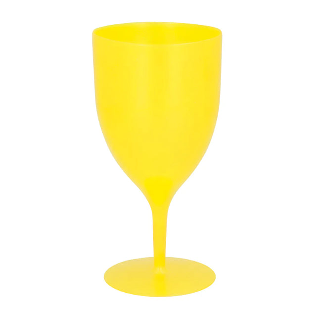 Bicchiere da vino giallo da 350 ml