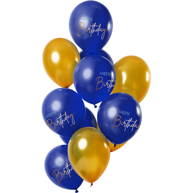 Palloncini di Buon Compleanno Blu 30cm 12pz