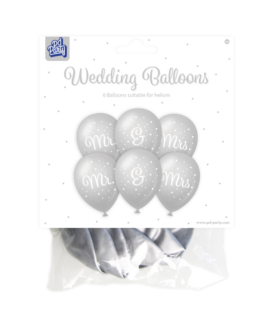 Palloncini matrimonio Mr & Mrs 30cm