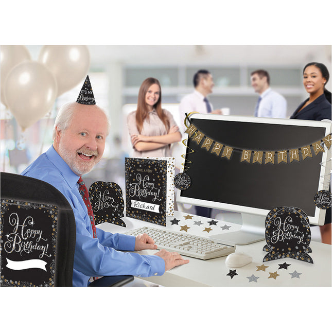 Set di decorazioni per compleanno Desk 9 pezzi