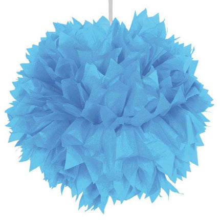 Pompon azzurro 30 cm