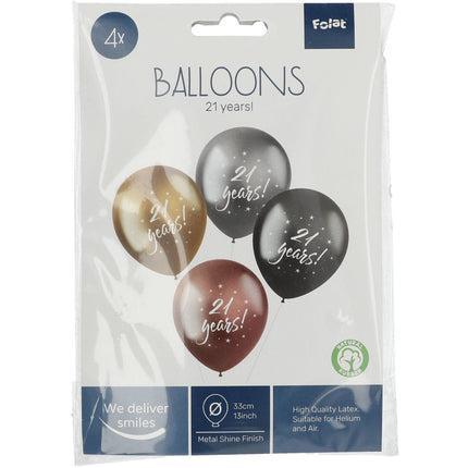 Palloncini 21 anni 33cm 4pz