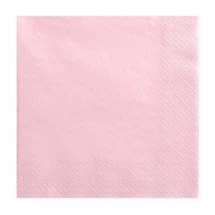 Tovaglioli rosa chiaro Deluxe 33cm 20pz