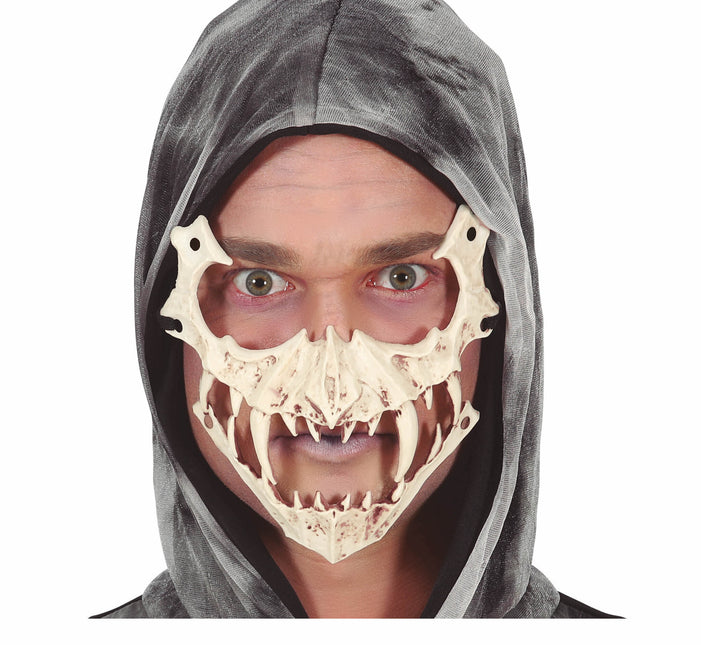 Maschera di Halloween Denti di scheletro