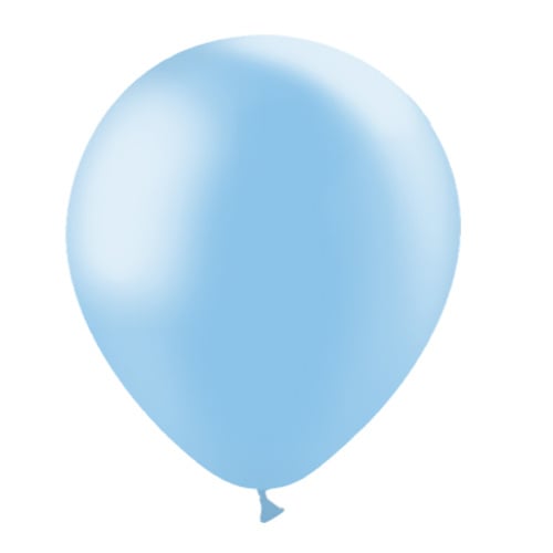 Palloncini azzurri metallizzati 30cm 10pz