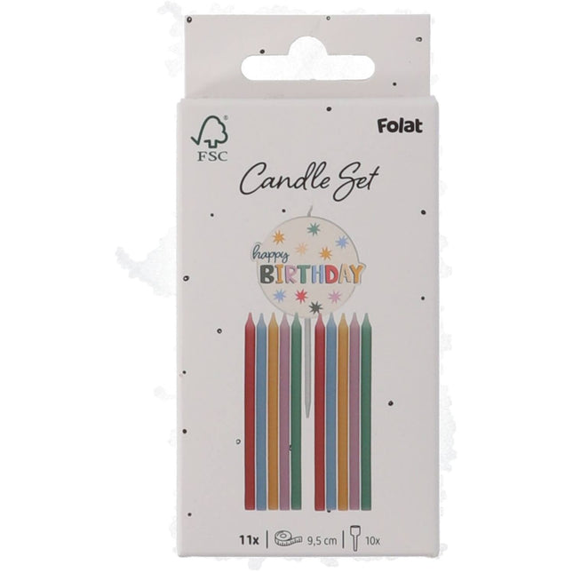 Candele di buon compleanno 11 pezzi