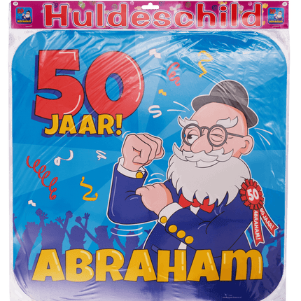 Cartello per porta Abraham Cartoon 50cm