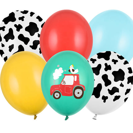 Palloncini Farm Mix 30cm 6pz