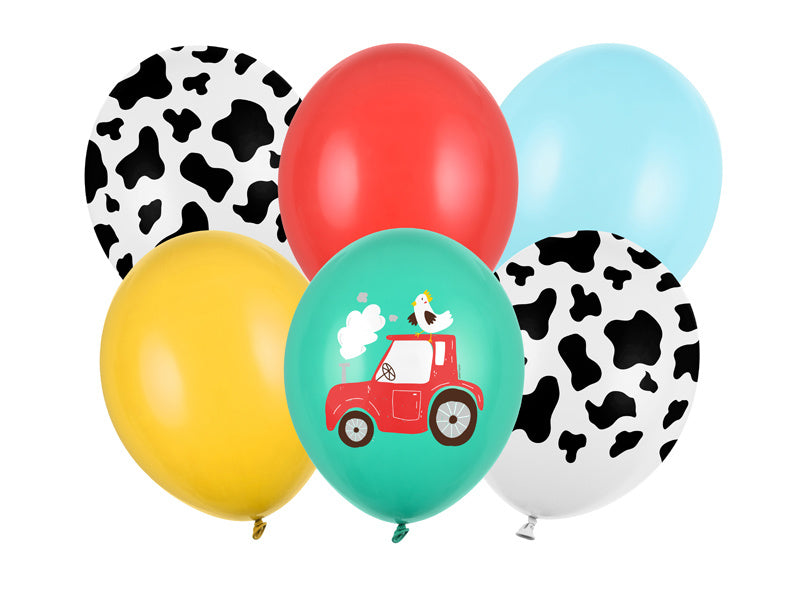 Palloncini Farm Mix 30cm 6pz