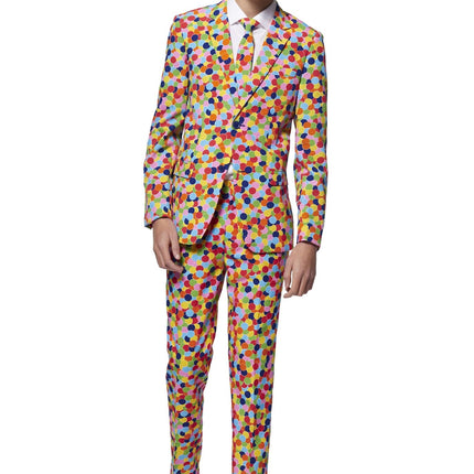 Costume da festa con coriandoli Ragazzo adolescente OppoSuits