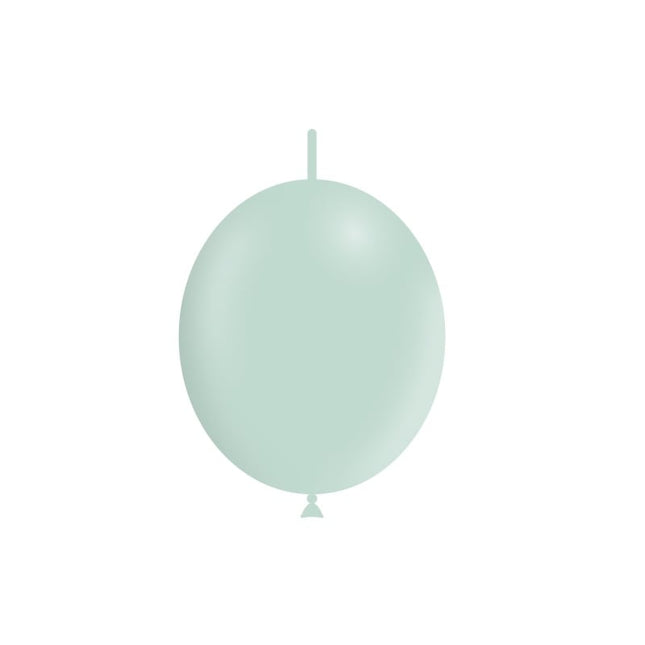 Palloncini a bottone verdi pastello 30cm 50pz