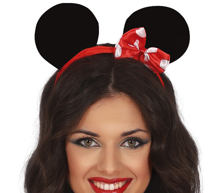 Costume da Minnie Mouse Rosso Bianco Donna