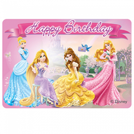 Candela per torta Principesse Disney 9 cm