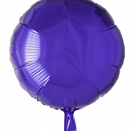 Palloncino ad elio rotondo viola 46cm vuoto