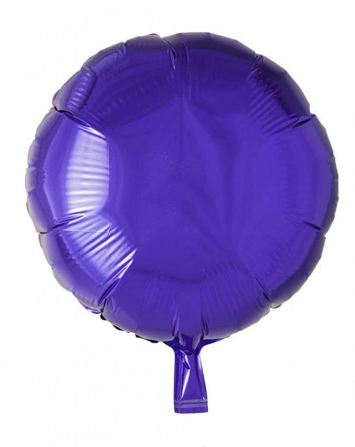 Palloncino ad elio rotondo viola 46cm vuoto