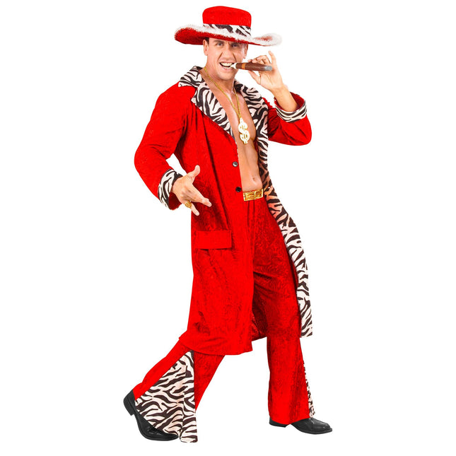 Costume da pappone rosso uomo