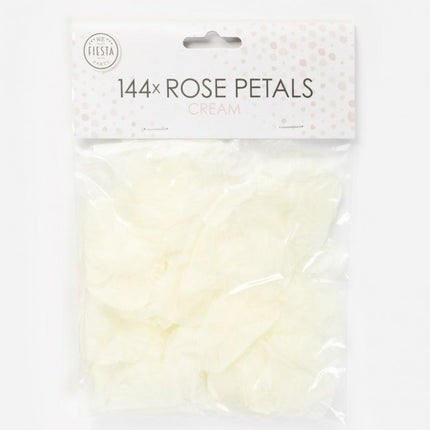 Petali di rosa crema 144 pezzi