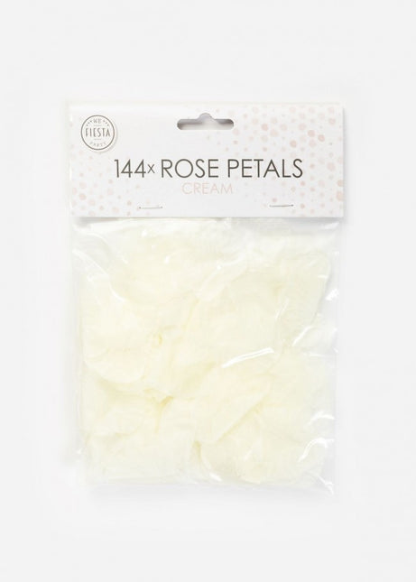 Petali di rosa crema 144 pezzi