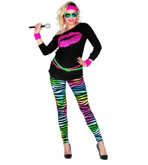 Neon 80S Legging Donna