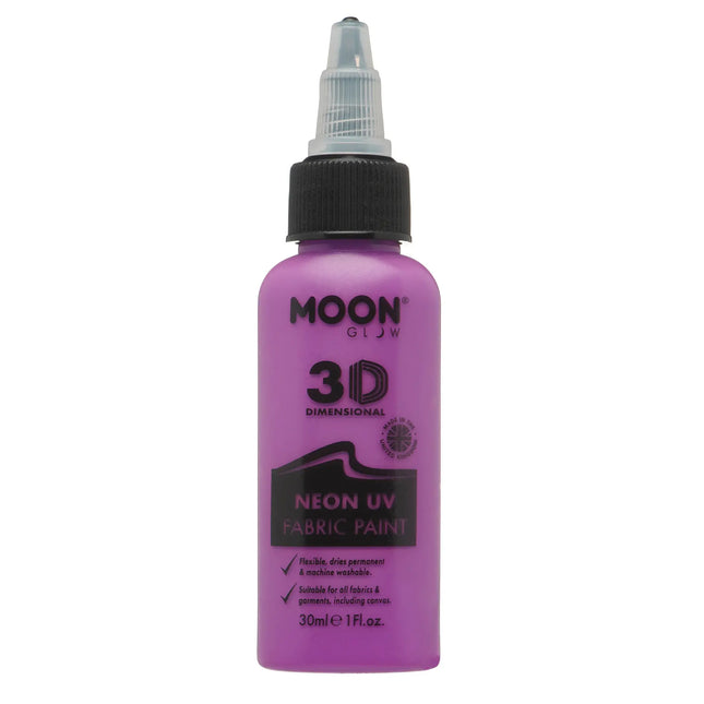 Moon Glow Vernice neon UV per tessuti 30ml Viola intenso 30ml