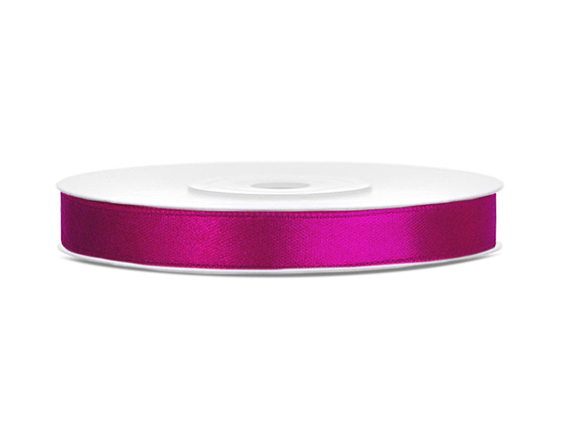 Nastro di raso fucsia scuro 6mm 25m