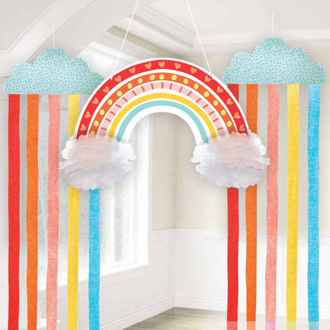 Set di decorazioni da appendere Rainbow 3 pezzi