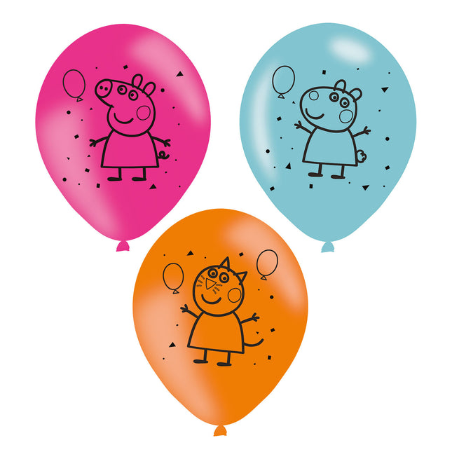 Palloncini Peppa Pig 23cm 6pz