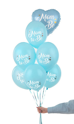 Palloncini Mom To Be Blu 30cm 6 pezzi