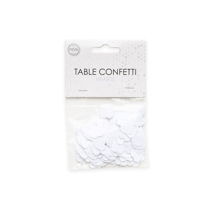 Coriandoli da tavola Cuore Bianco