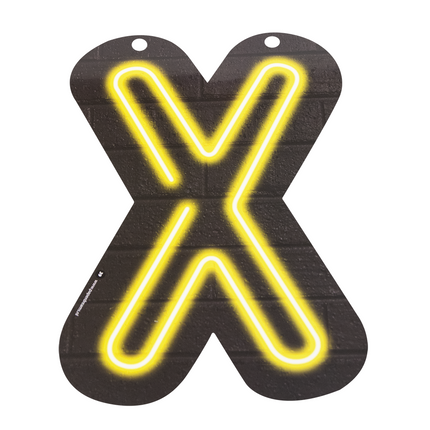 Lettera neon X 24 cm