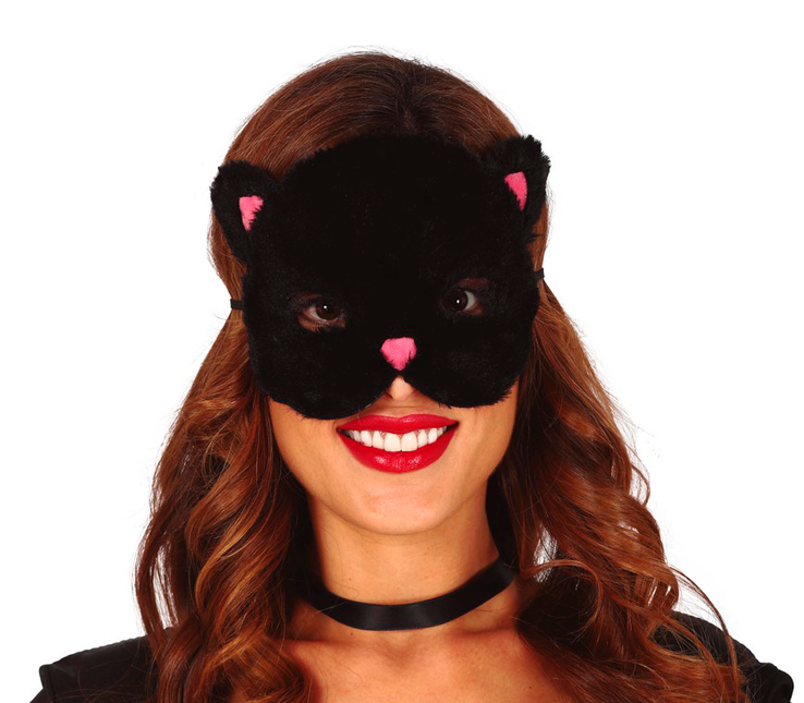 Maschera da gatto nera