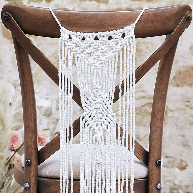 Decorazione per sedia Macrame 65cm 2 pezzi