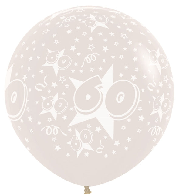 Palloncini Numero 60 Clear 91cm 2pz