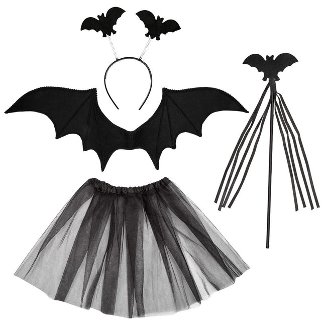 Set Halloween Pipistrello 4 pezzi