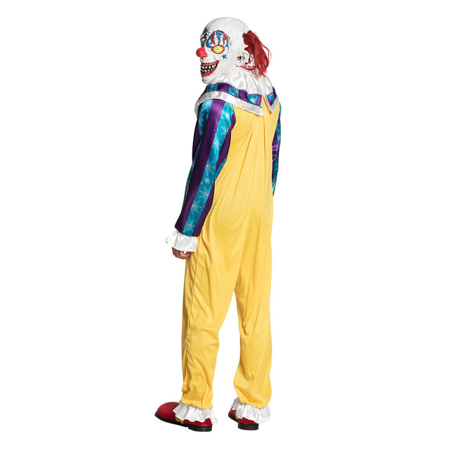 Costume da clown di Halloween giallo M