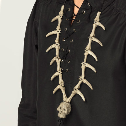 Collana di Halloween Ossa di scheletro