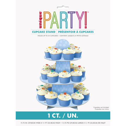 Cupcake Etagere Dots Blu 34 cm