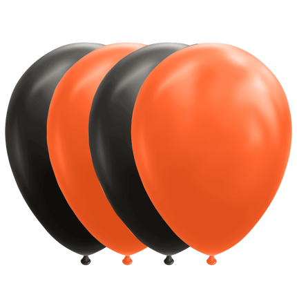 Palloncini nero/arancio 30,5 cm 10 pezzi