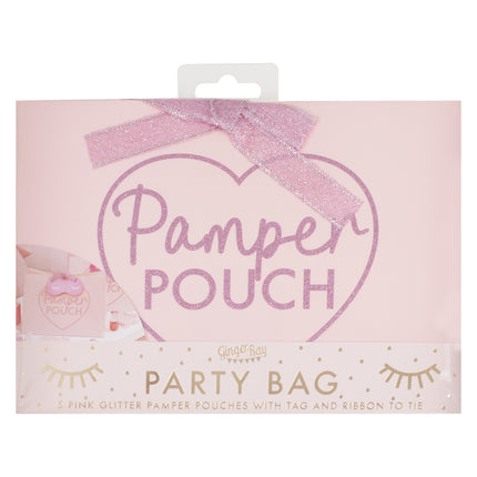 Sacchetti festa rosa Pamer Pouch 20cm 5pz