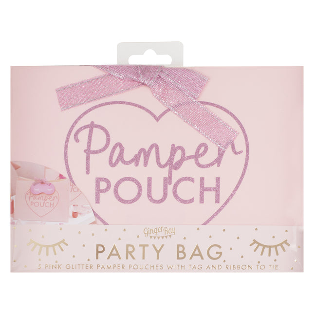 Sacchetti festa rosa Pamer Pouch 20cm 5pz