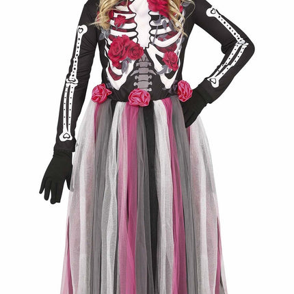 Costume da ragazza Dia De Los Muertos