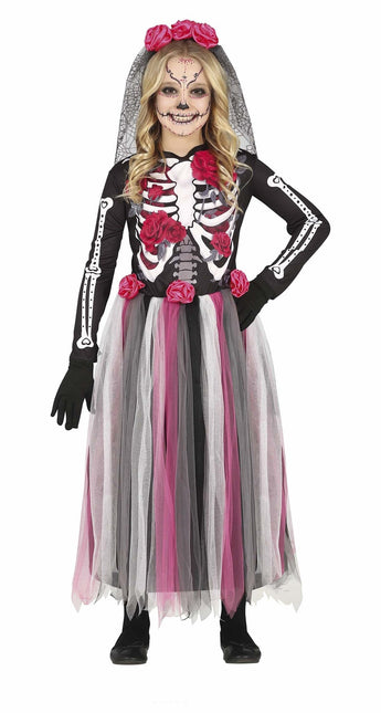 Costume da ragazza Dia De Los Muertos