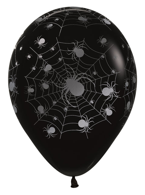 Palloncini Spider Metallic Ink Silver 30cm 25pz